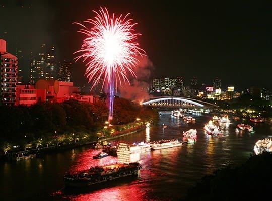 大阪天神祭奉納花火